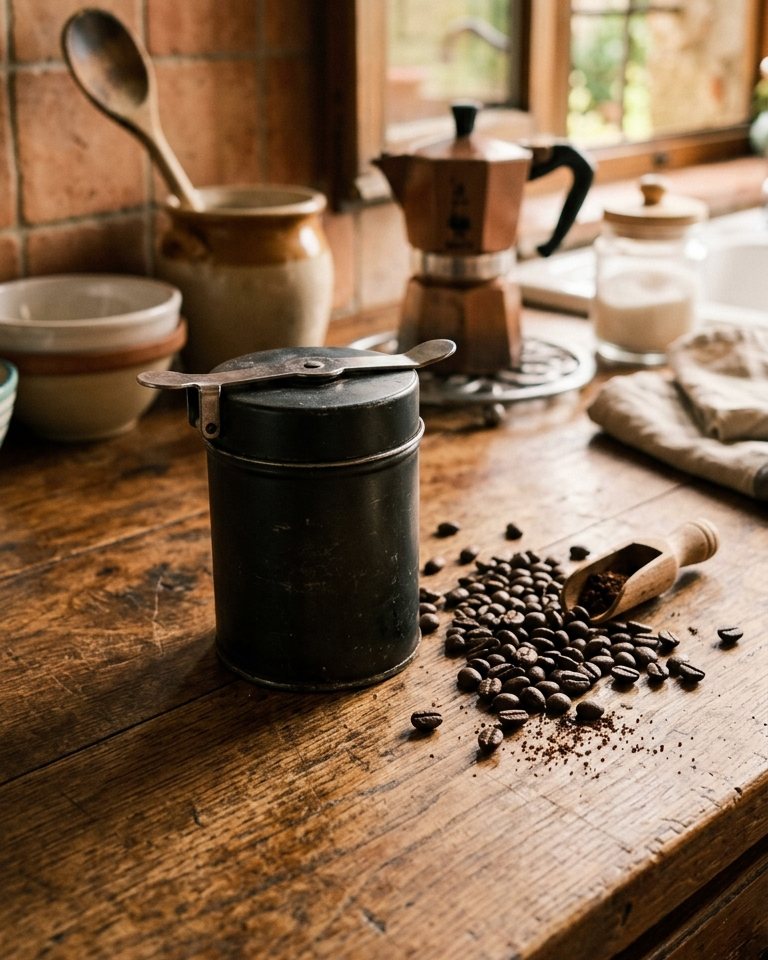 Barattolo per caffè con dosatore integrato