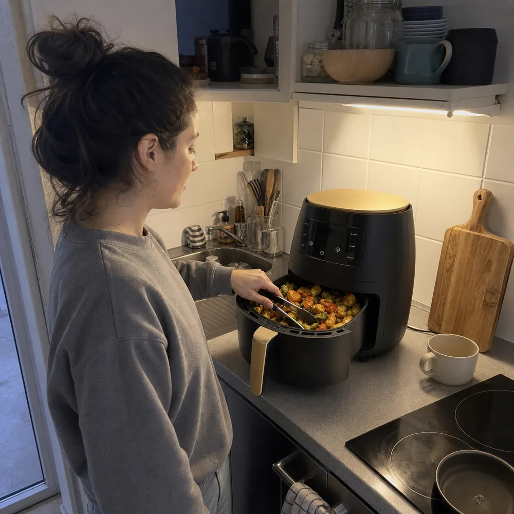 Crispora XXL in una cucina compatta di appartamento