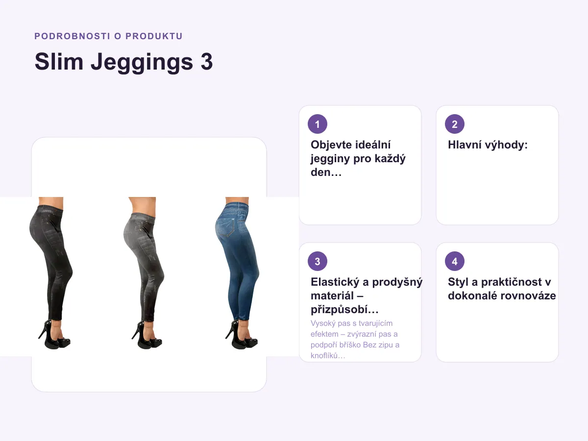 Podrobnosti o produktu: Slim Jeggings 3