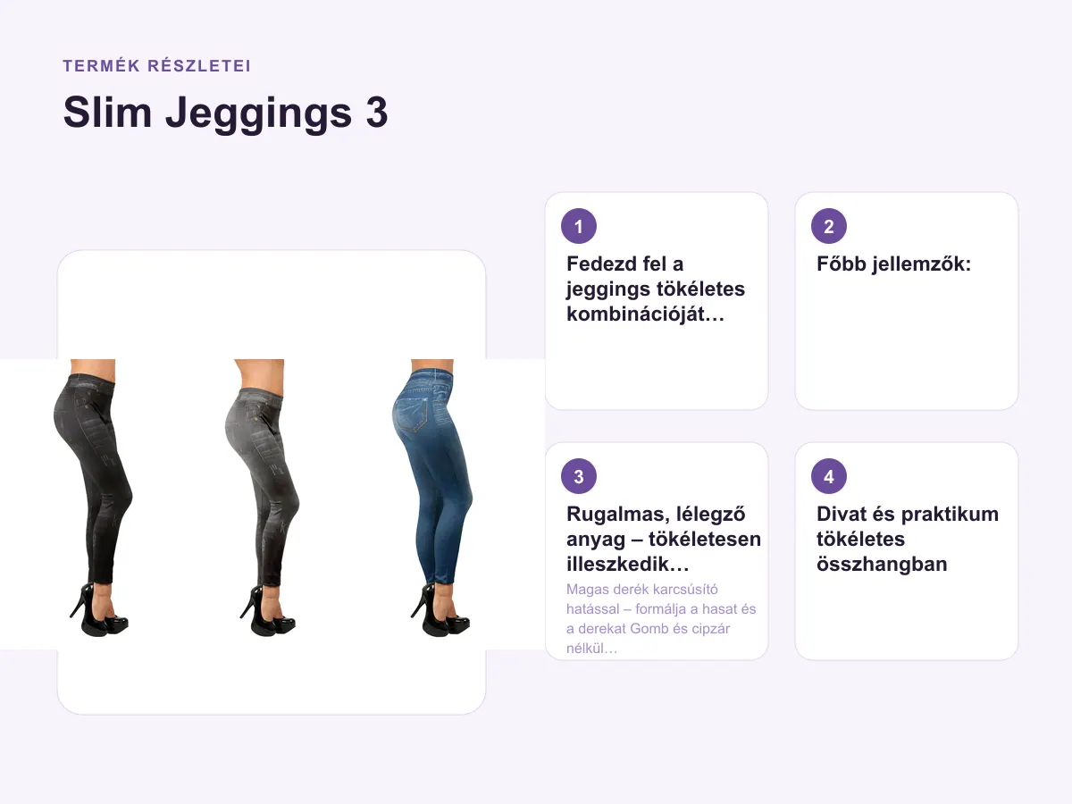 Termék részletei: Slim Jeggings 3