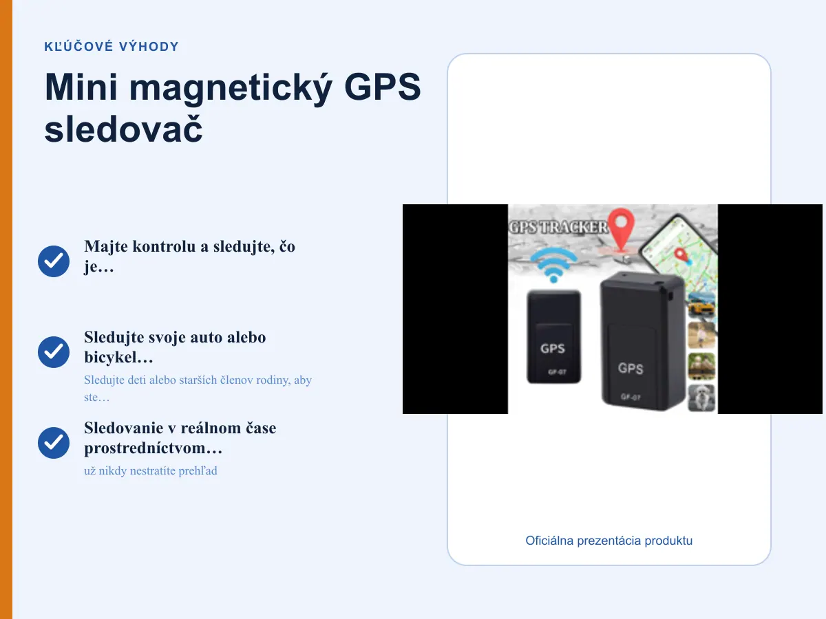 Kľúčové výhody: Mini magnetický GPS sledovač