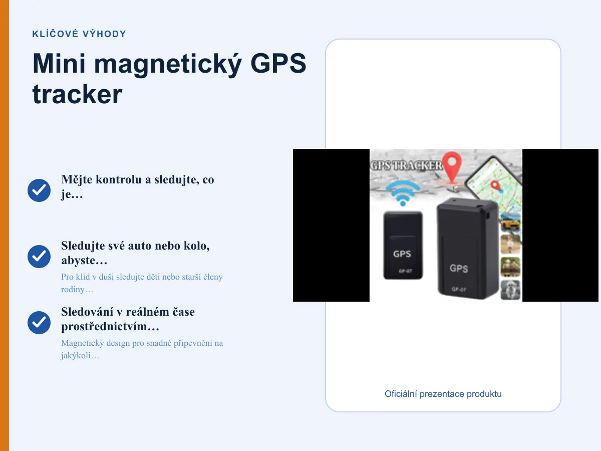 Klíčové výhody: Mini magnetický GPS tracker