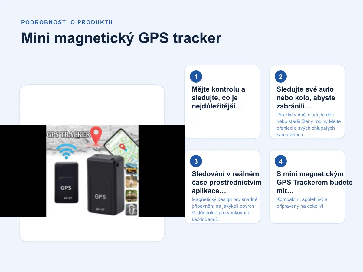 Podrobnosti o produktu: Mini magnetický GPS tracker