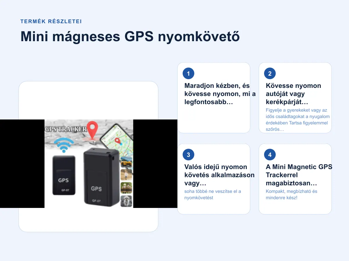 Termék részletei: Mini mágneses GPS nyomkövető