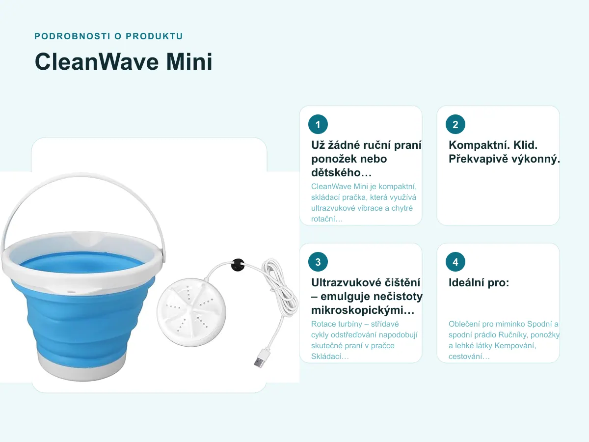 Podrobnosti o produktu: CleanWave Mini