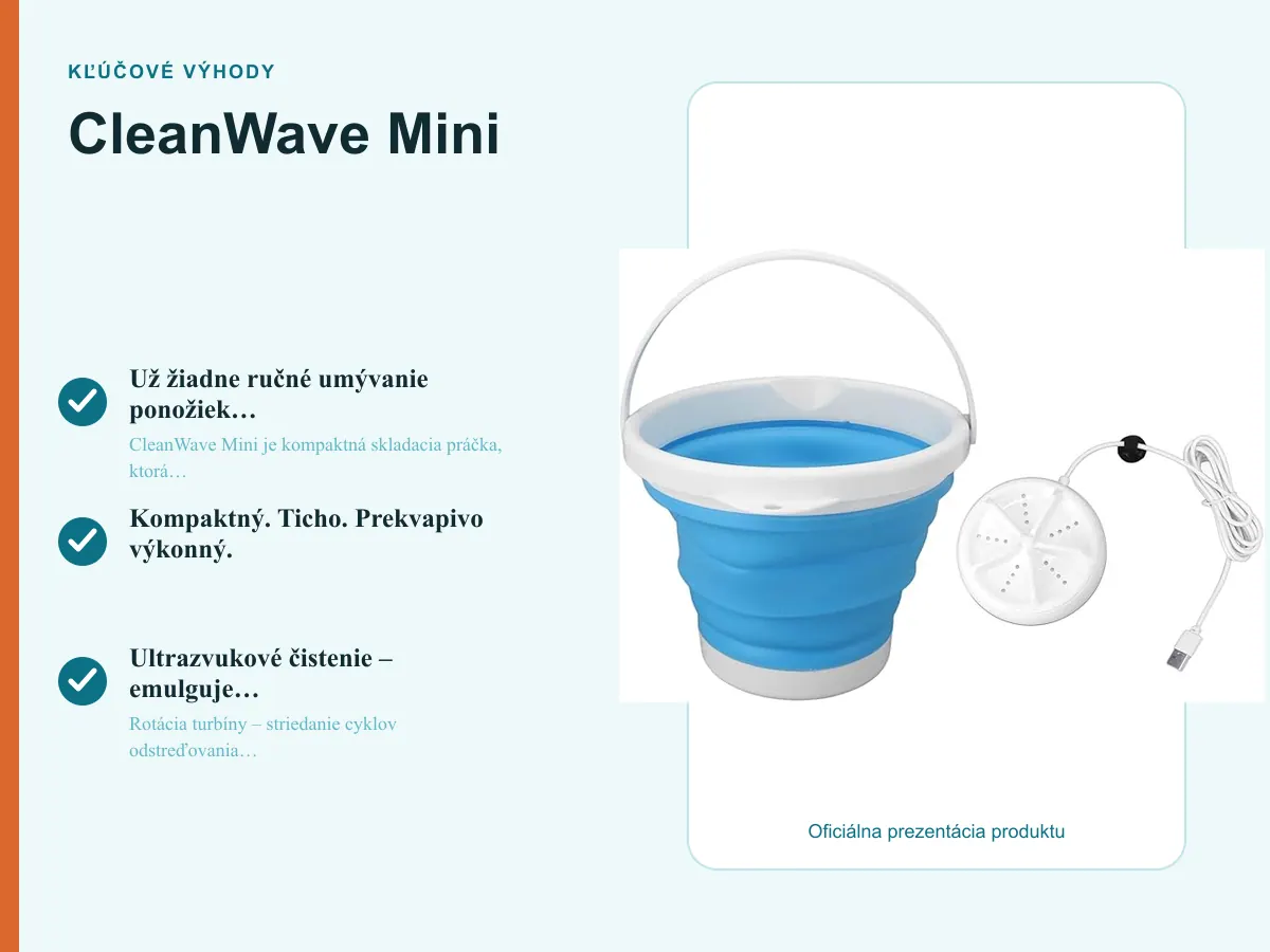 Kľúčové výhody: CleanWave Mini
