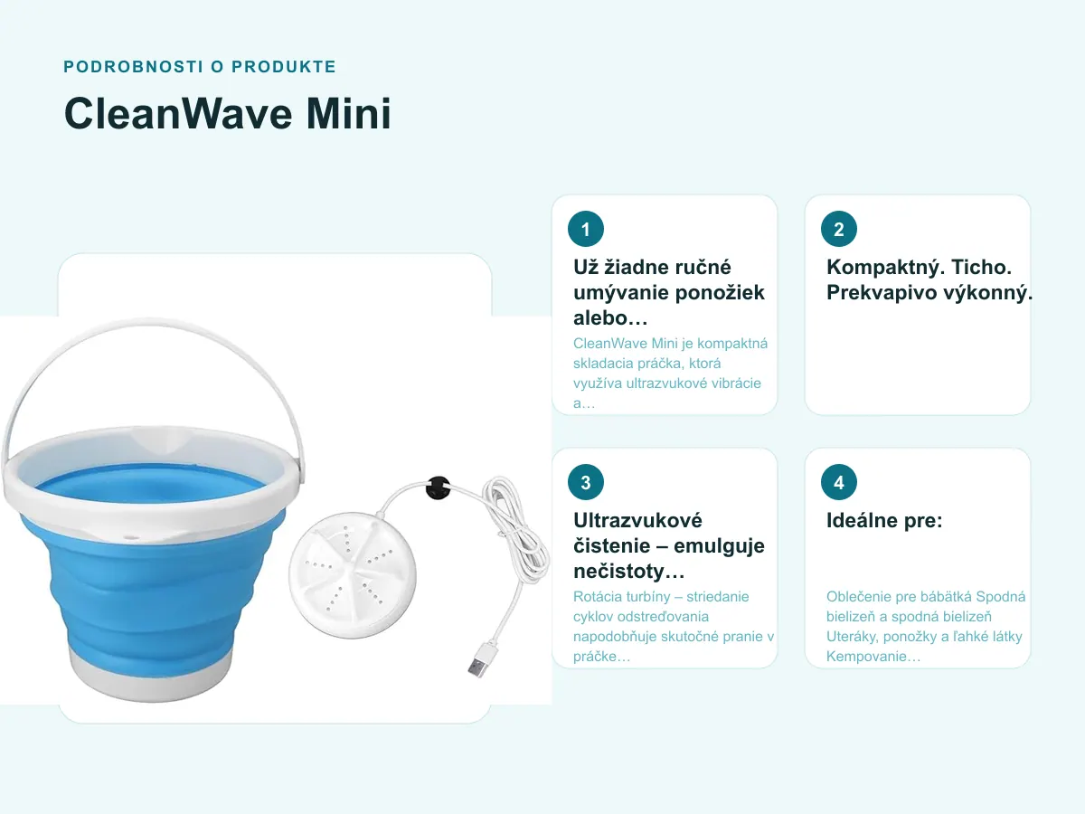 Podrobnosti o produkte: CleanWave Mini
