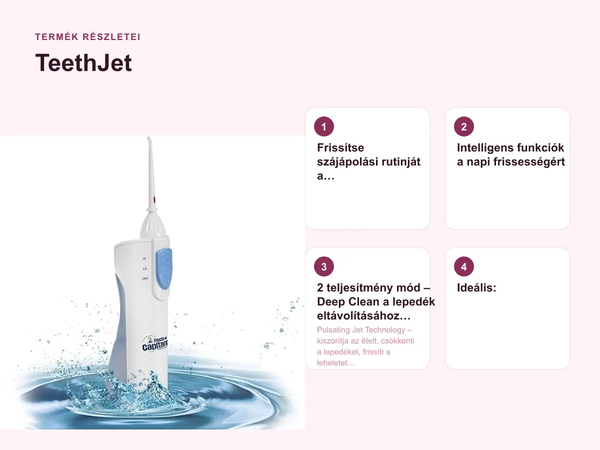 Termék részletei: TeethJet