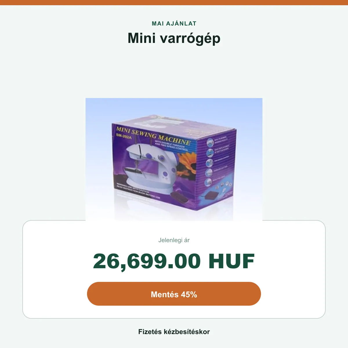 Az ajánlat összefoglalója: 26 699 Ft
