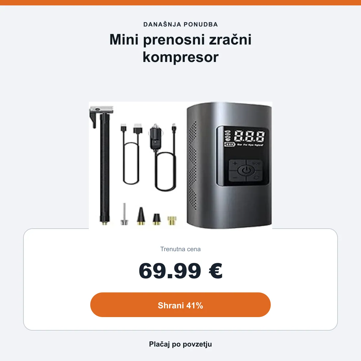 Povzetek ponudbe: 69,99 €