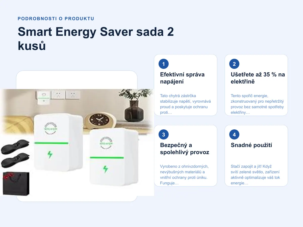 Podrobnosti o produktu: Smart Energy Saver sada 2 kusů