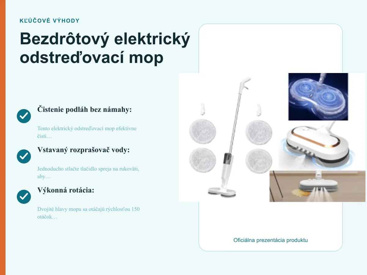 Čistenie podláh bez námahy: