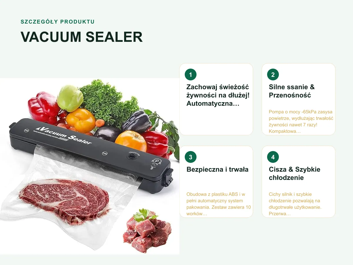Szczegóły produktu: VACUUM SEALER