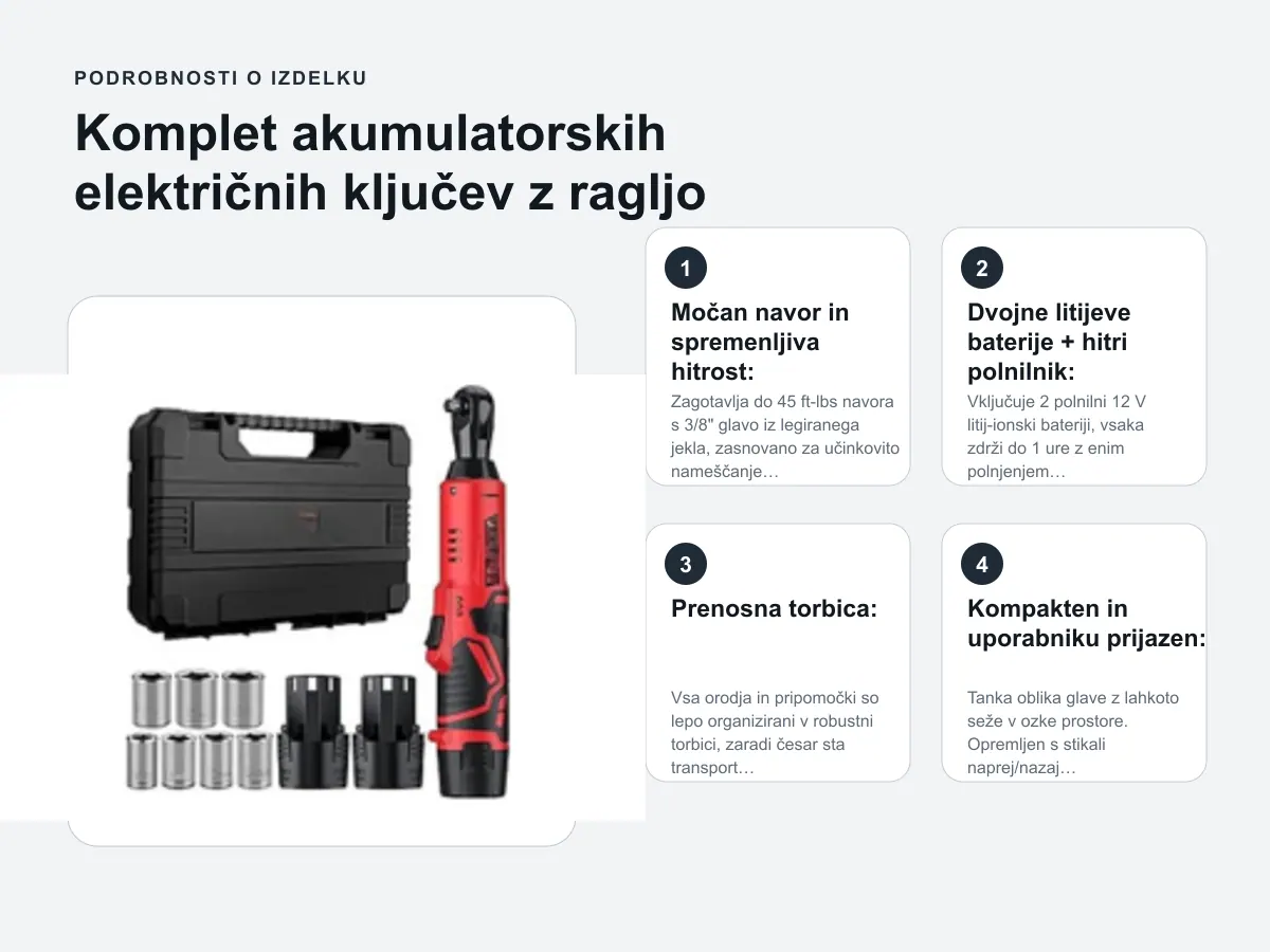 Dvojne litijeve baterije + hitri polnilnik: