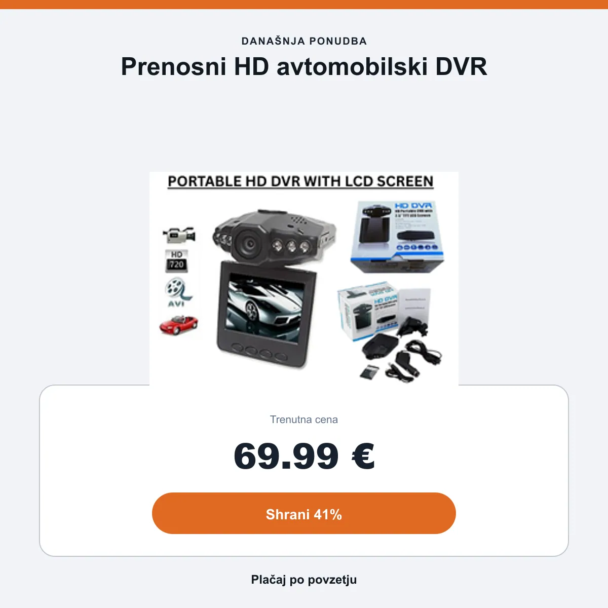 Povzetek ponudbe: 69,99 €