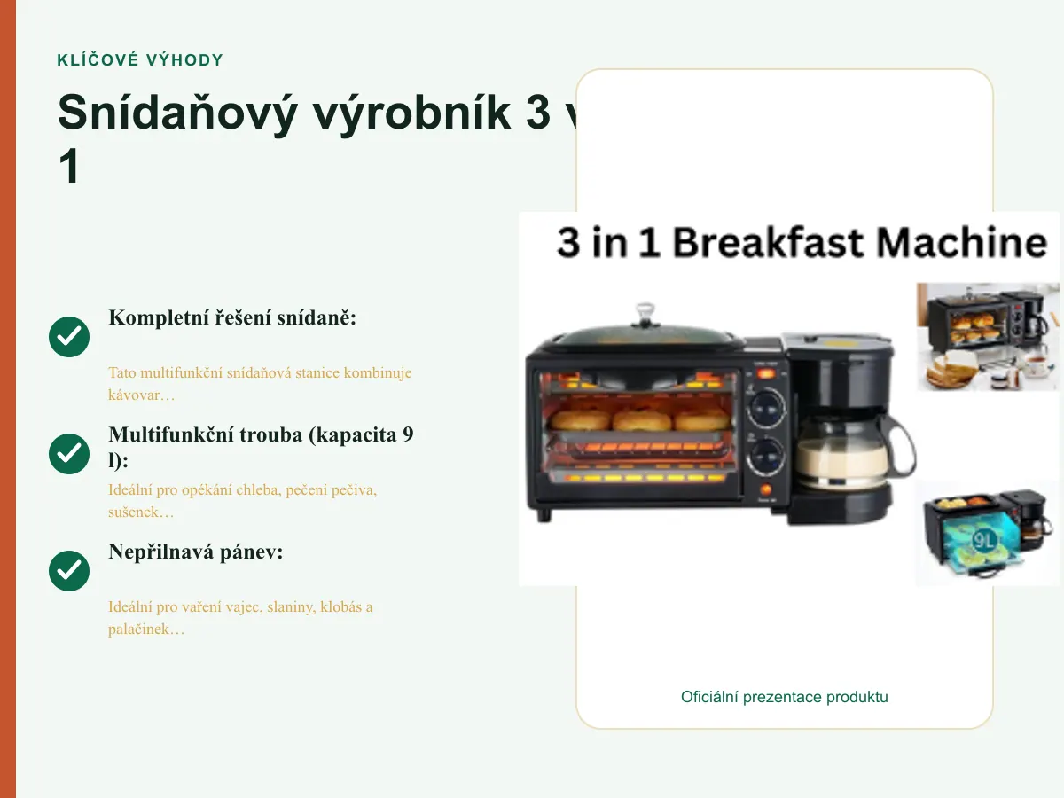 Kompletní řešení snídaně: