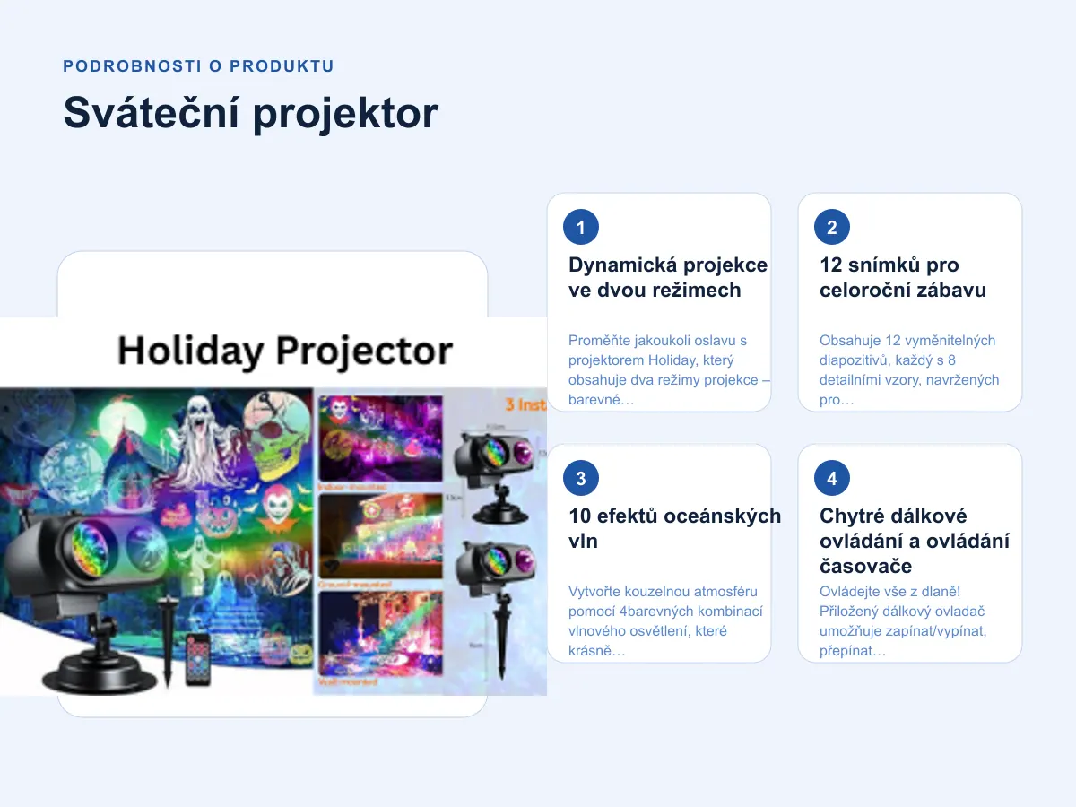 Podrobnosti o produktu: Sváteční projektor
