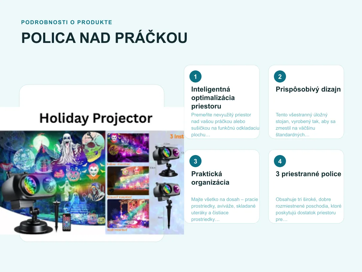 Podrobnosti o produkte: POLICA NAD PRÁČKOU