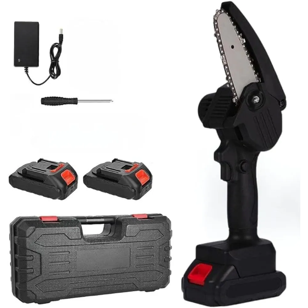 CHAIN SAW WITH 2 BATTERIES 48V