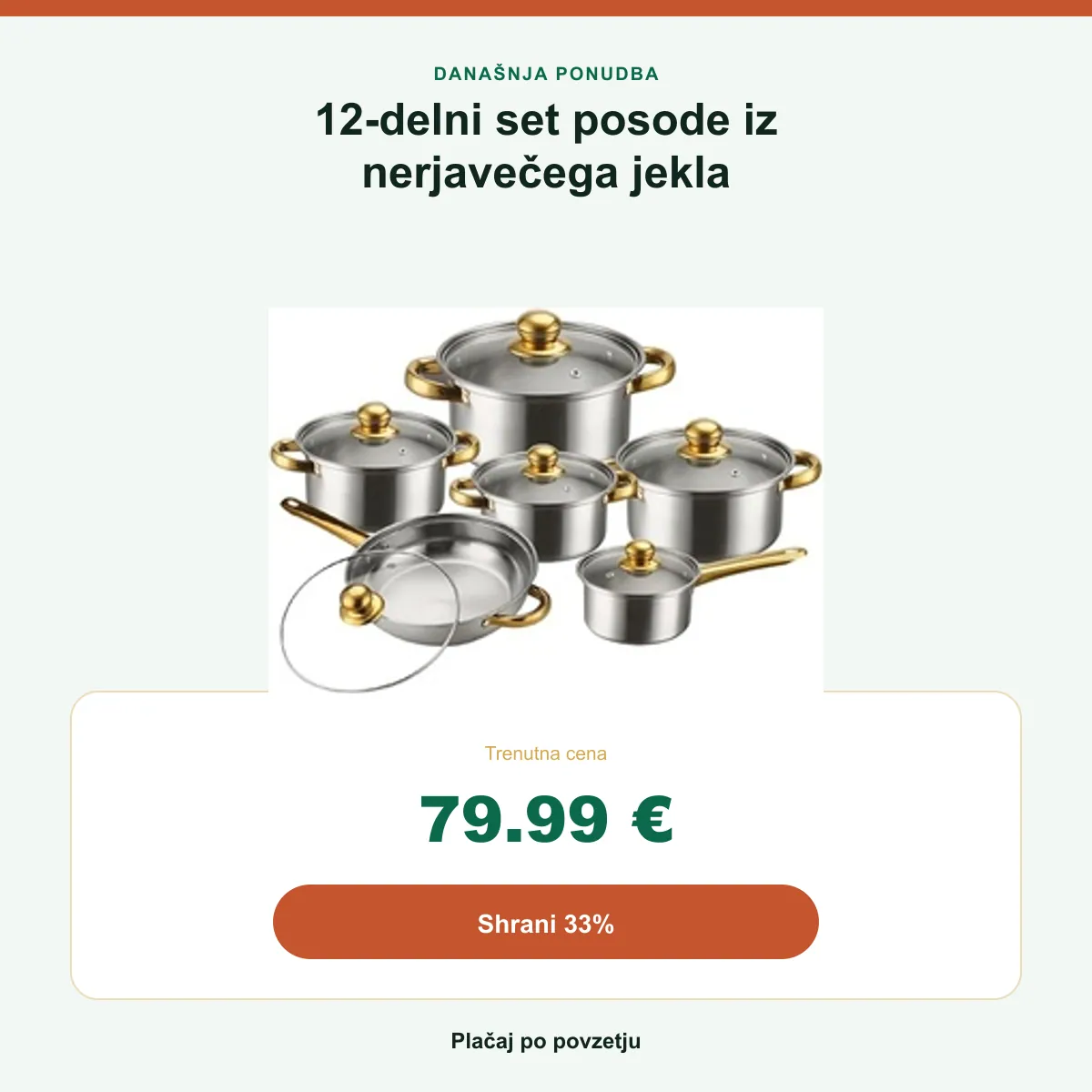 Povzetek ponudbe: 79,99 €