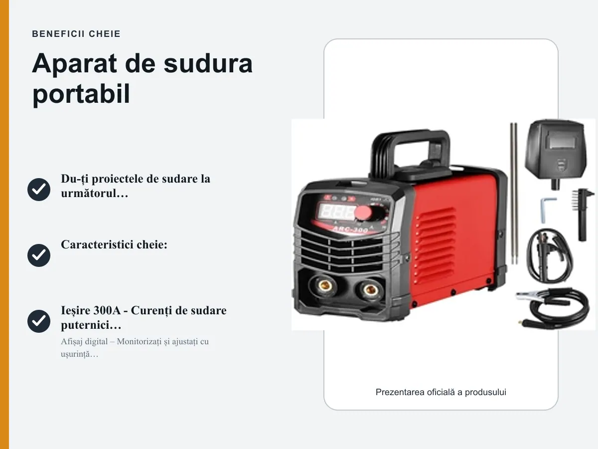 Beneficii cheie: Aparat de sudura portabil