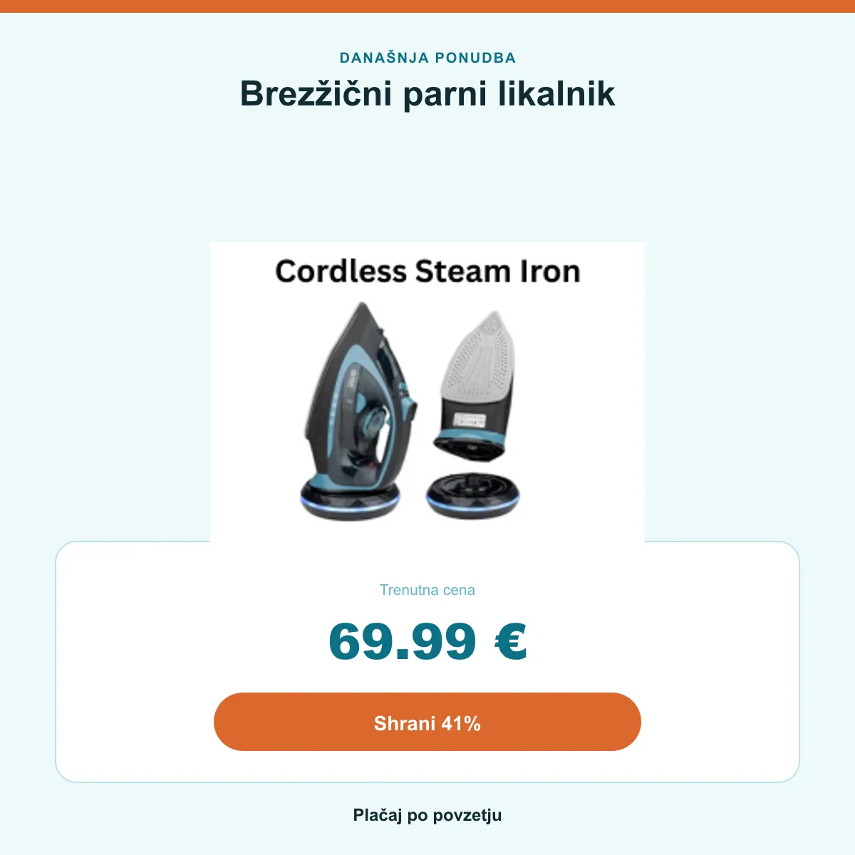 Povzetek ponudbe: 69,99 €