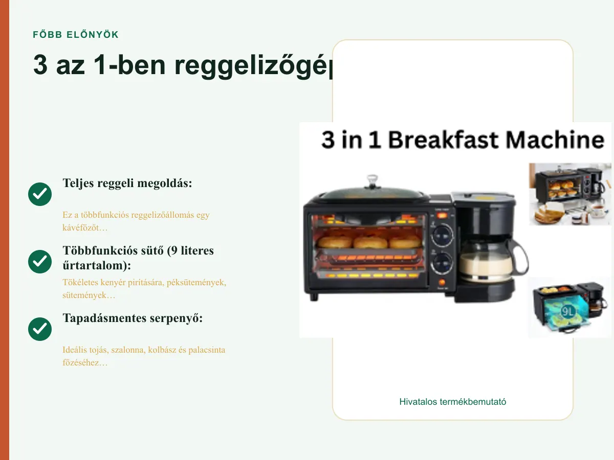 Teljes reggeli megoldás: