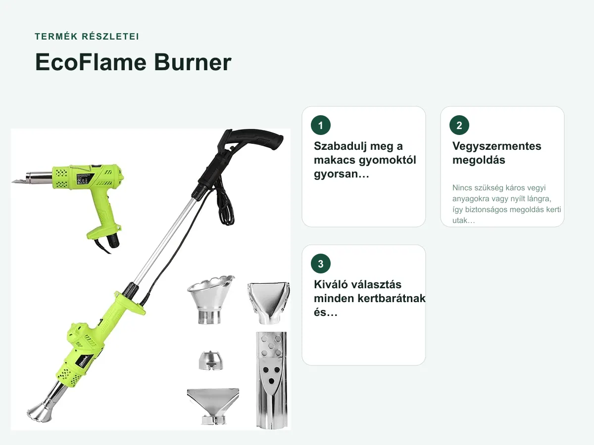 Termék részletei: EcoFlame Burner