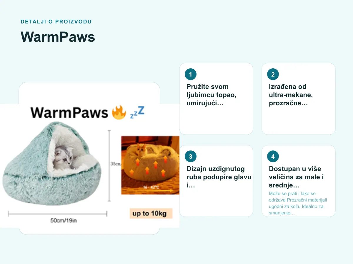 Detalji o proizvodu: WarmPaws 🔥