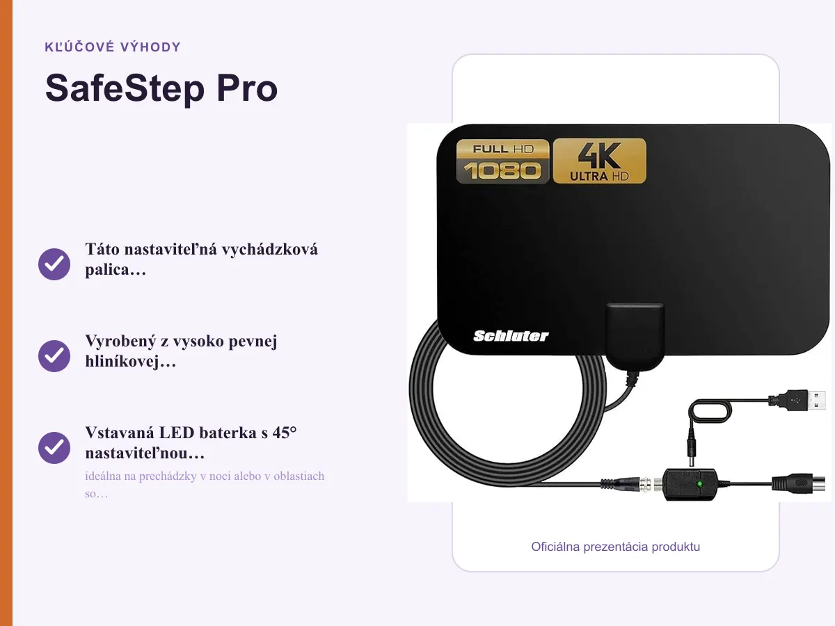 Kľúčové výhody: SafeStep Pro 🚶♂️
