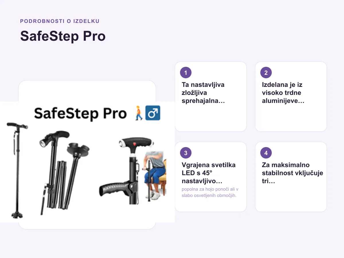 Podrobnosti o izdelku: SafeStep Pro 🚶♂️