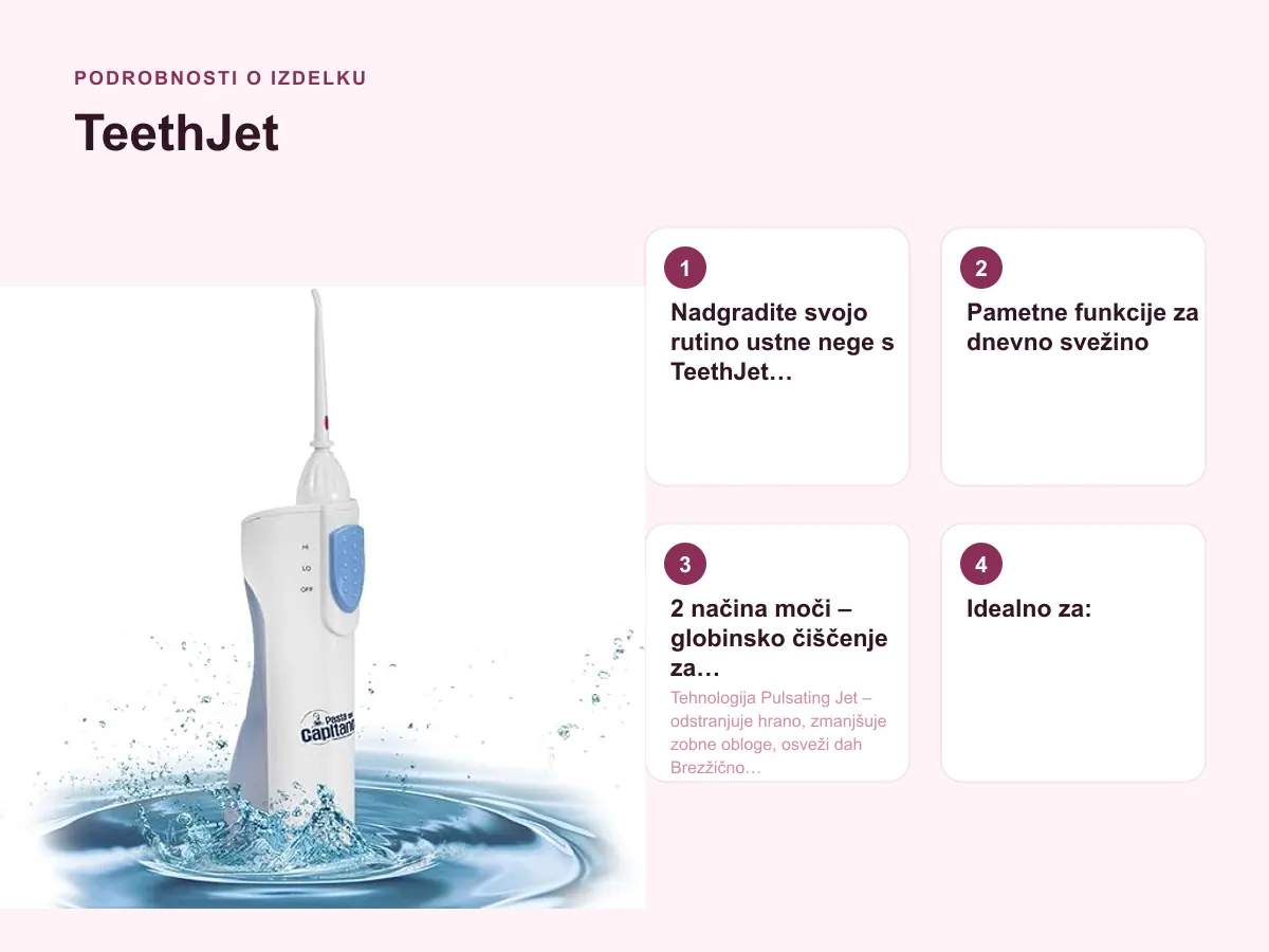 Podrobnosti o izdelku: TeethJet