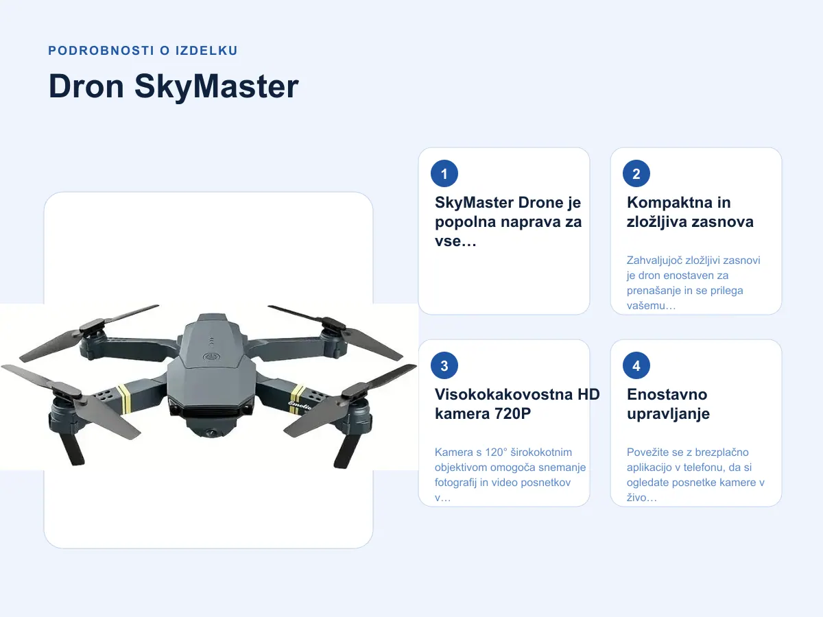 Podrobnosti o izdelku: Dron SkyMaster