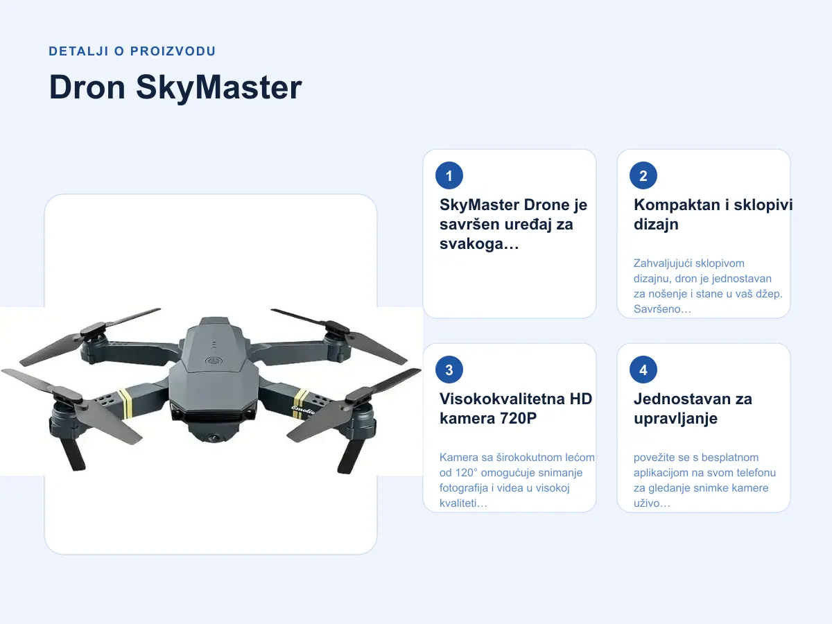 Detalji o proizvodu: Dron SkyMaster