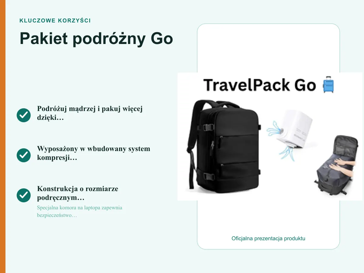 Kluczowe korzyści: Pakiet podróżny Go