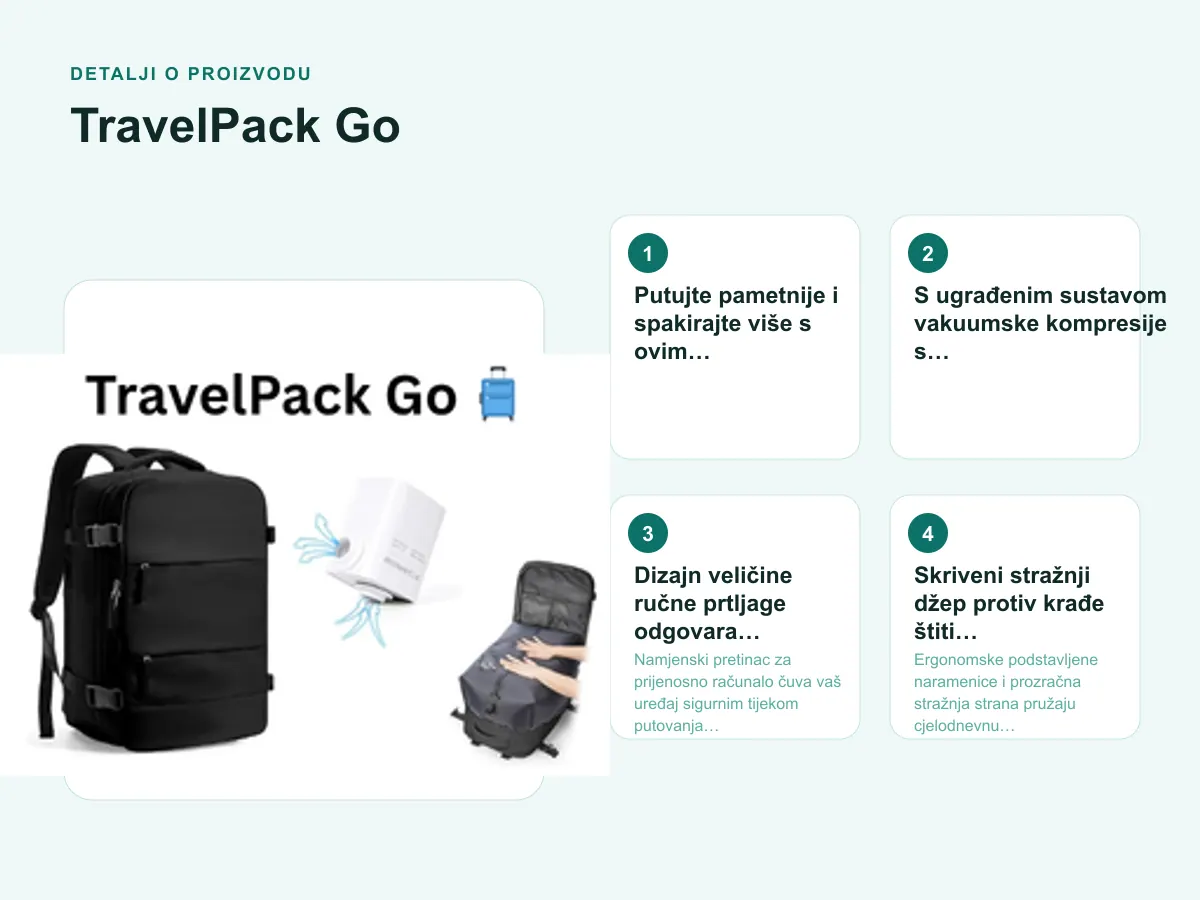 Detalji o proizvodu: TravelPack Go