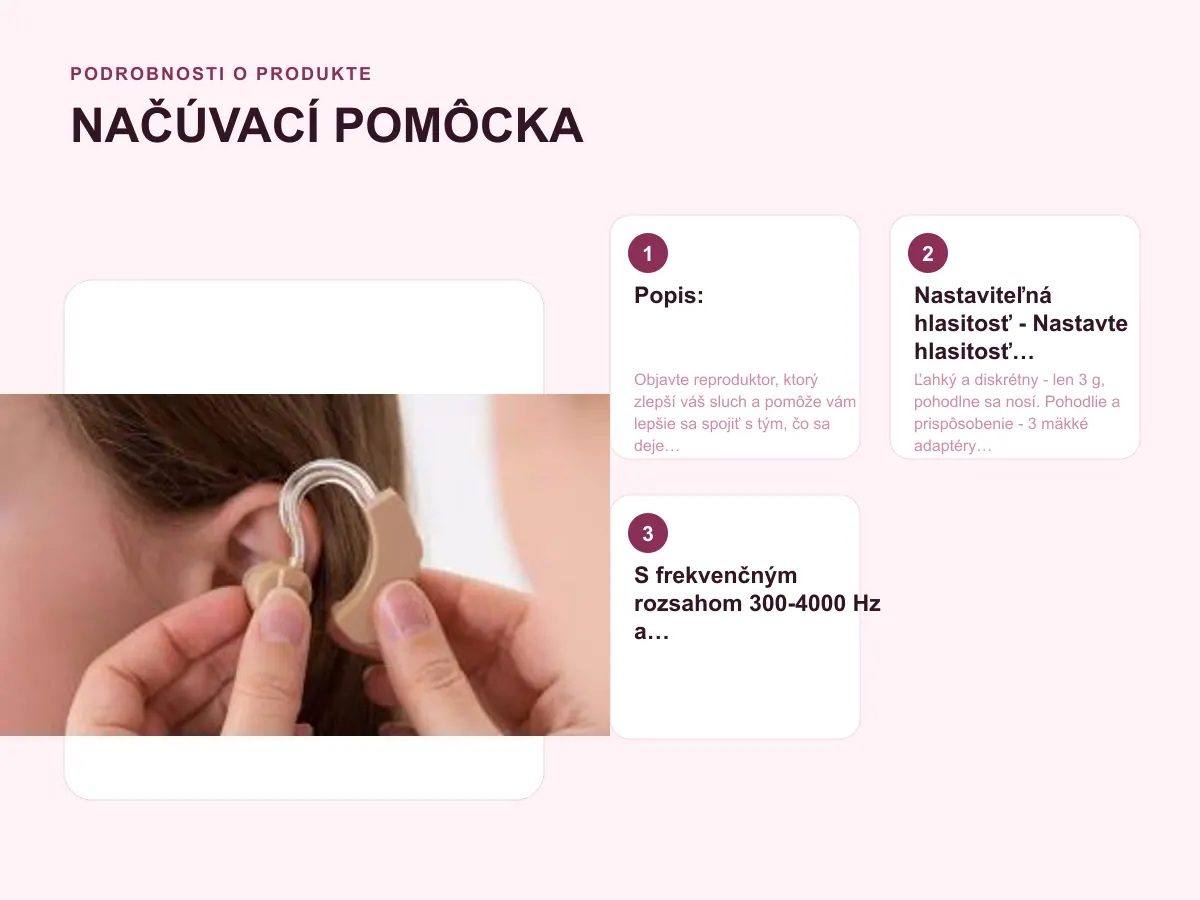 Nastaviteľná hlasitosť - Nastavte hlasitosť podľa svojich potrieb.