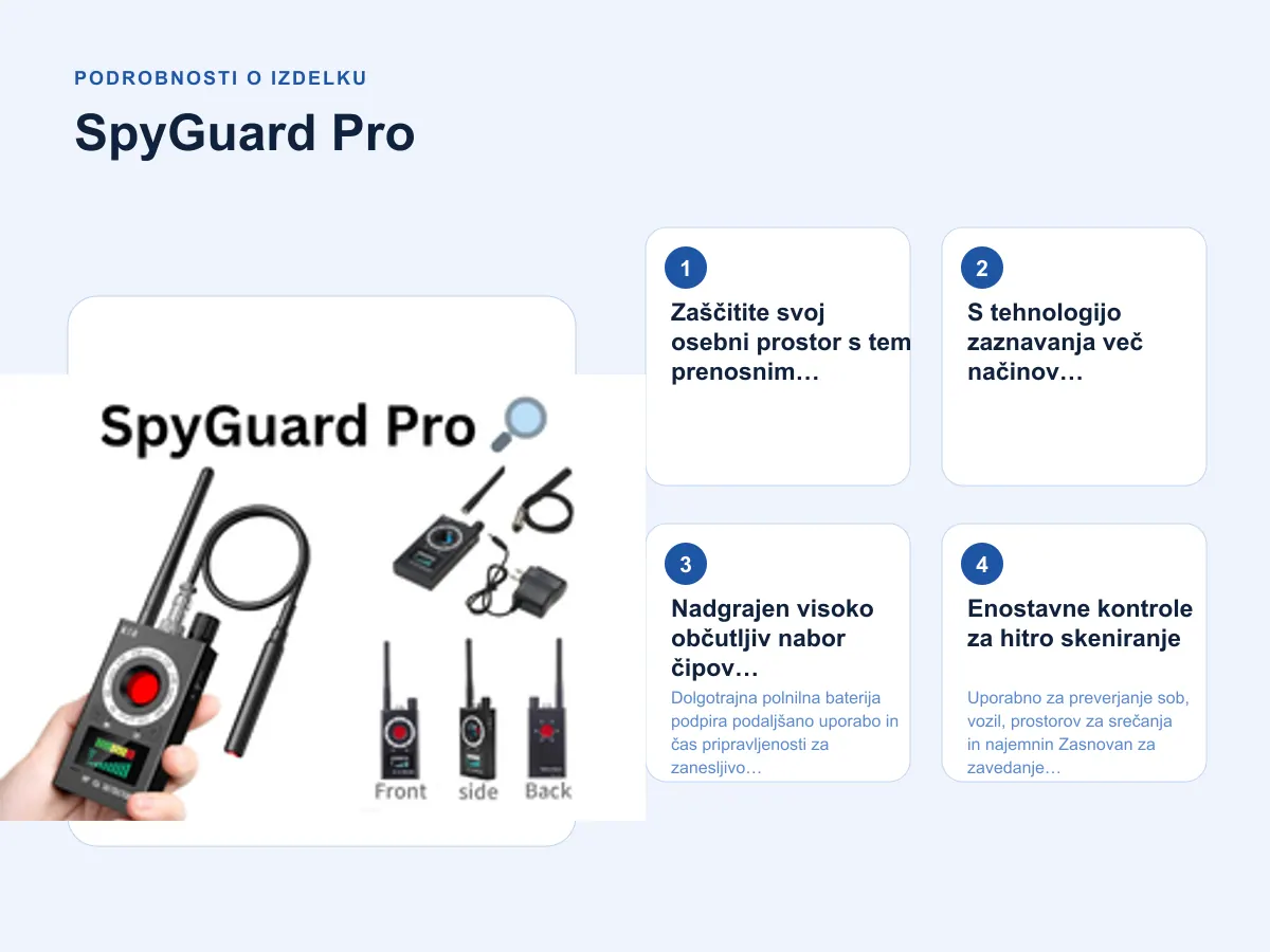 Podrobnosti o izdelku: SpyGuard Pro