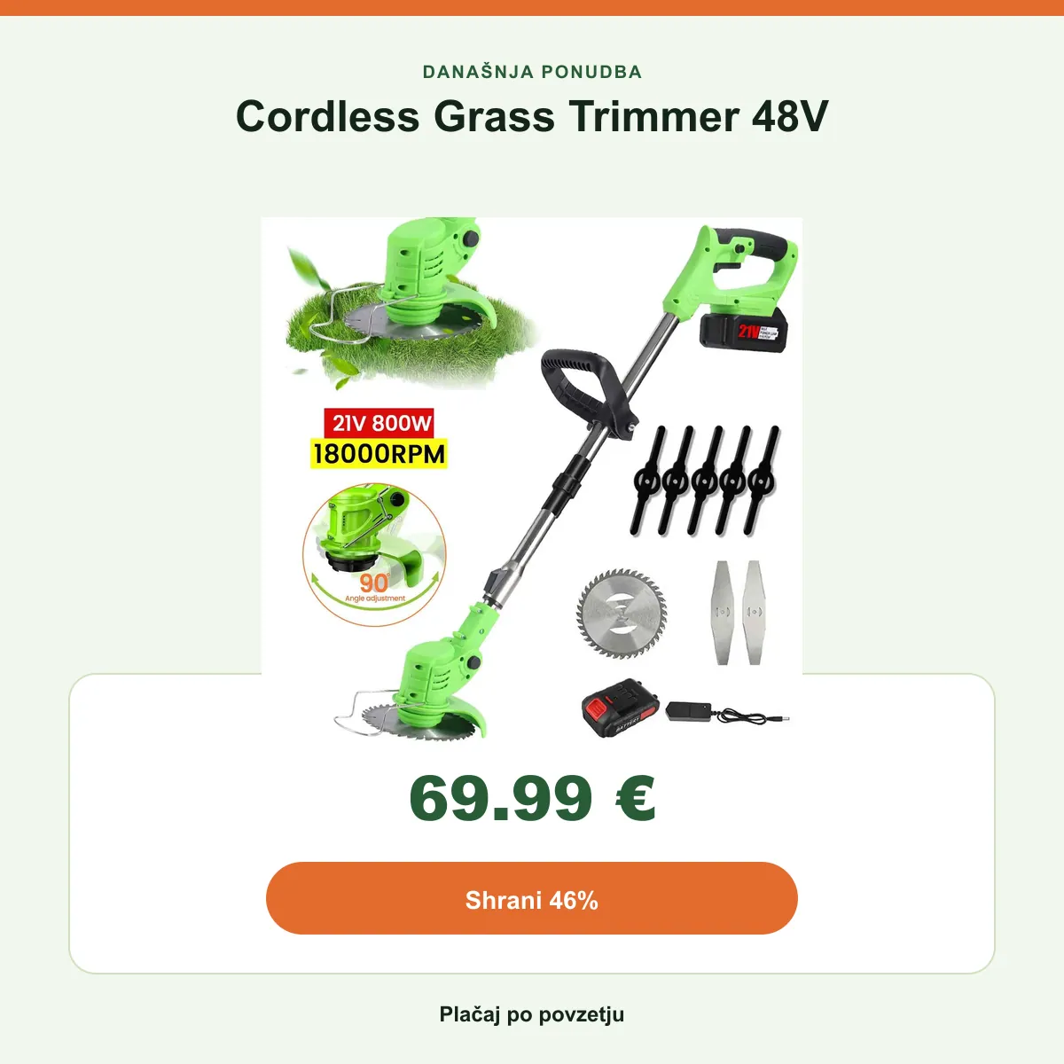 Povzetek ponudbe: 69,99 €