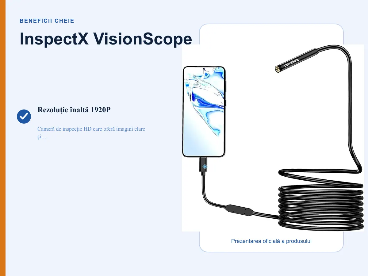 Beneficii cheie: InspectX VisionScope