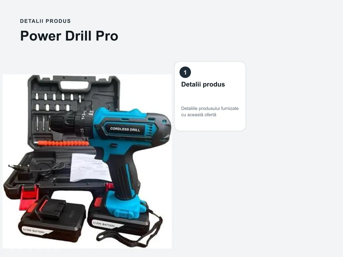 Detalii produs: Power Drill Pro
