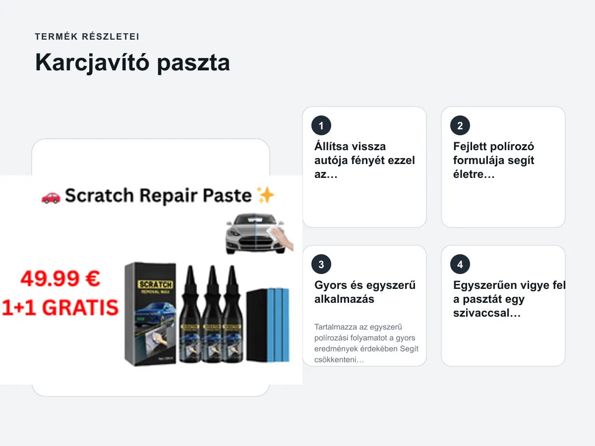 Termék részletei: Karcjavító paszta