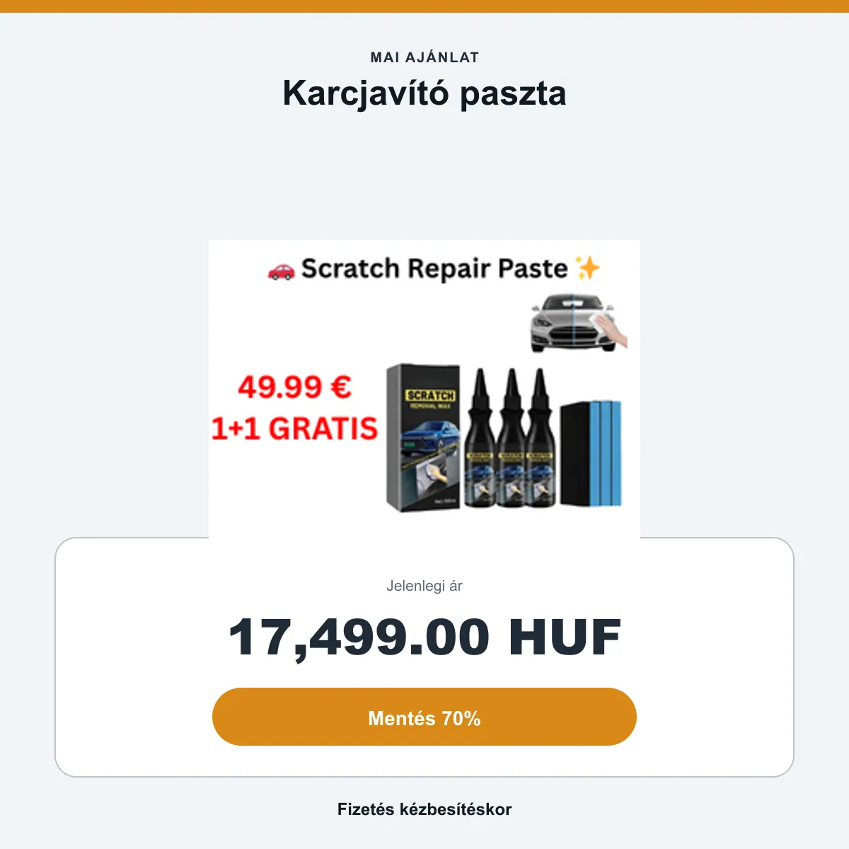 Az ajánlat összefoglalója: 17 499 Ft