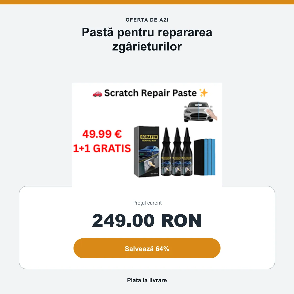 Rezumatul ofertei: 249 RON