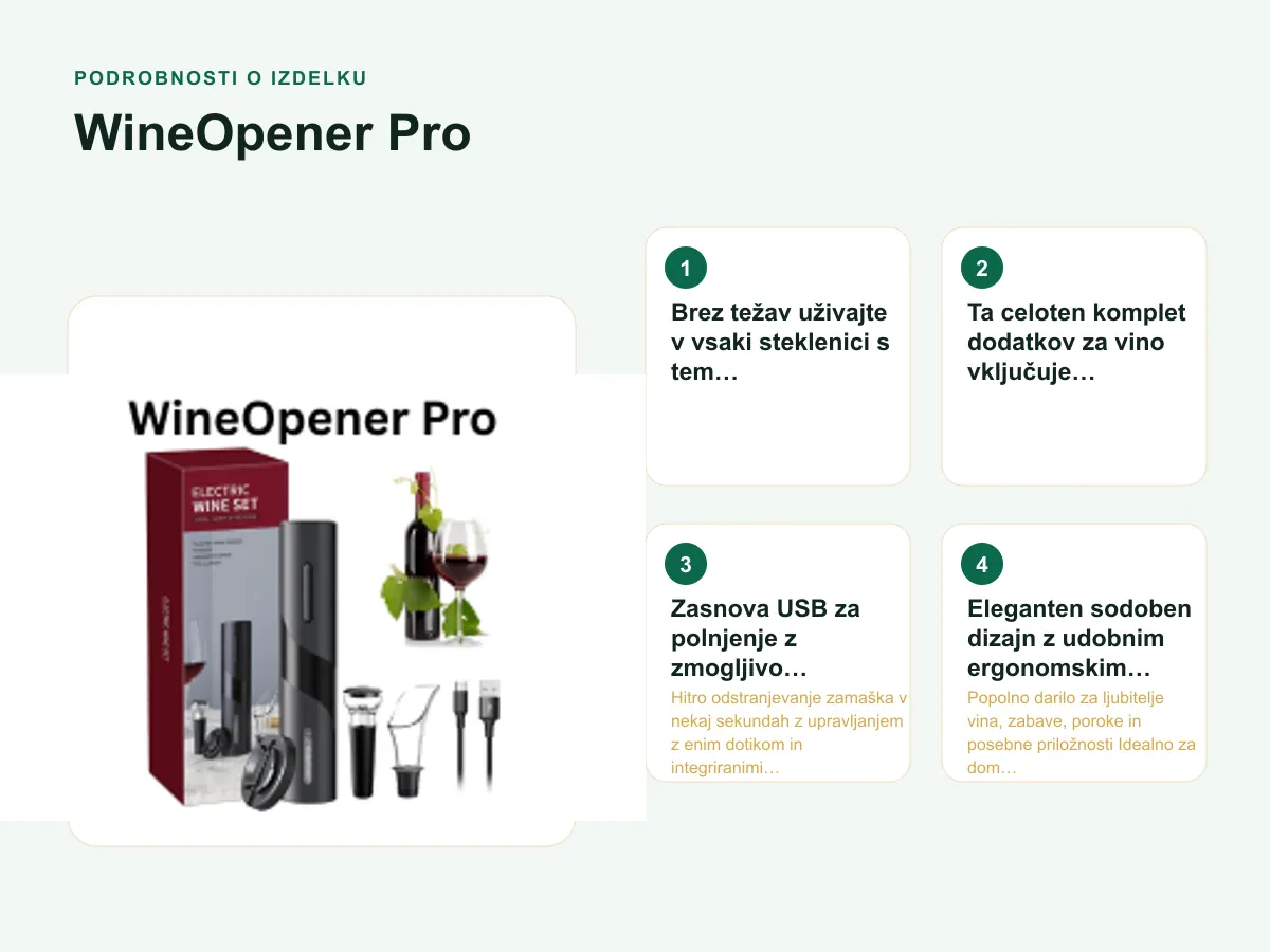 Podrobnosti o izdelku: WineOpener Pro