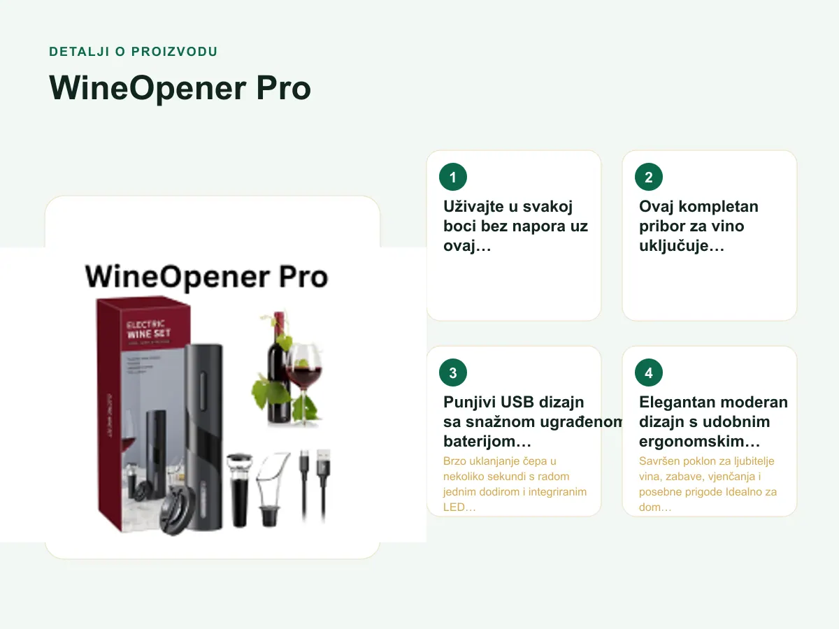Detalji o proizvodu: WineOpener Pro