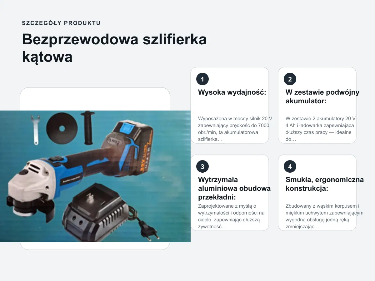 W zestawie podwójny akumulator: