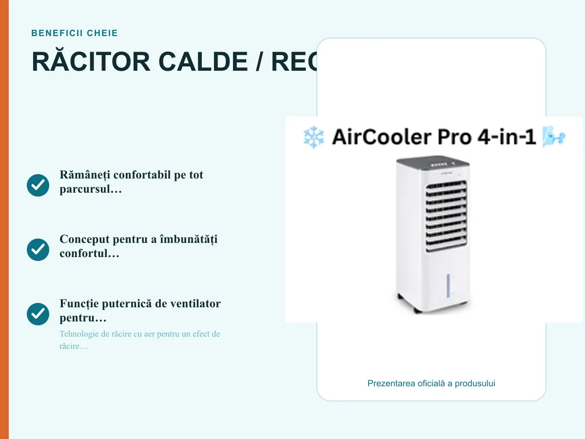 Beneficii cheie: RĂCITOR CALDE / RECE