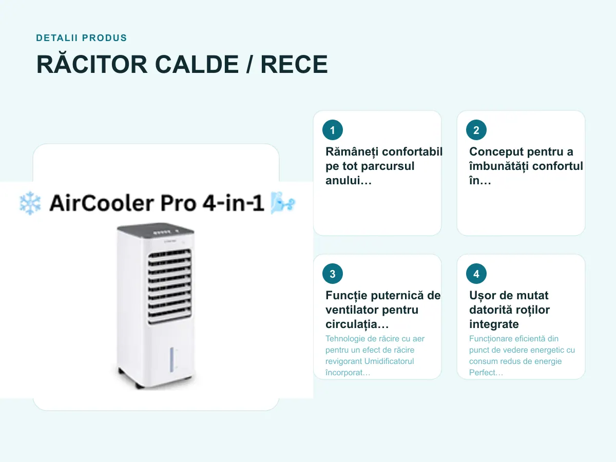 Detalii produs: RĂCITOR CALDE / RECE