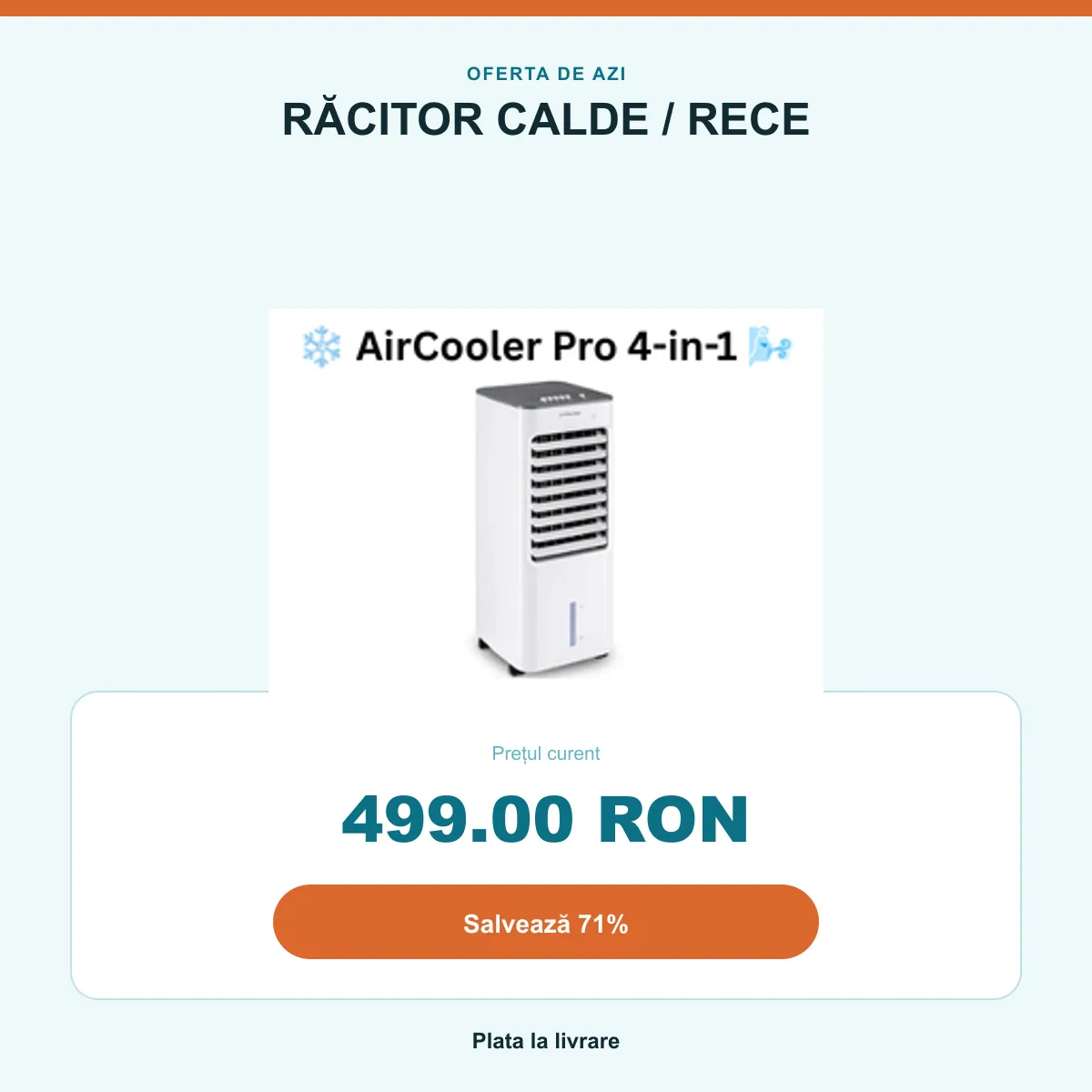 Rezumatul ofertei: 499 RON